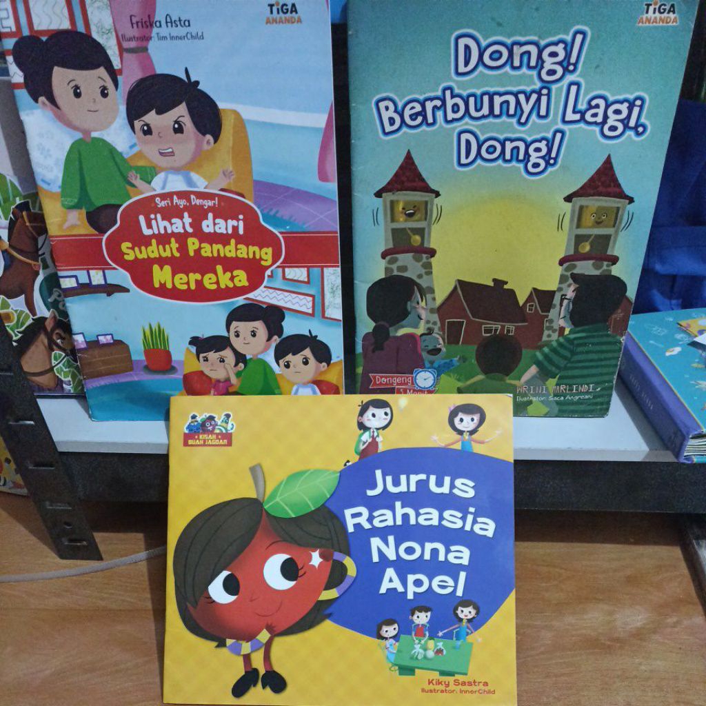 buku anak dongeng preloved tiga ananda, satuan