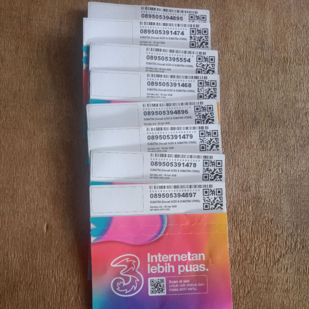 kartu perdana tri kosong