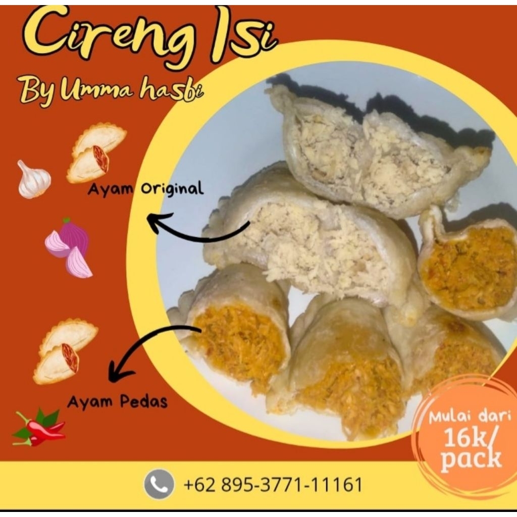 

cireng isi ayam suwir premium