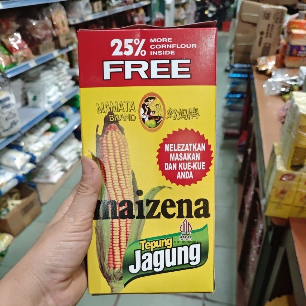 

MAIZENA TEPUNG JAGUNG MAMATA 500 GRAM TEPUNG JAGUNG /MAMATA