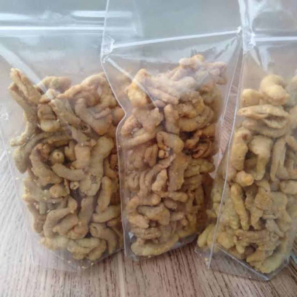 

kripik usus ayam crispy enak gurih lezat