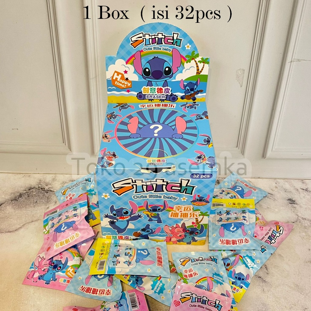 

1 BOX ISI ( 32PCS )PENGHAPUS MISTERY BAG STITCH V2 ER-1604 MISTERY BLINDBOX HAPUSAN LUCU
