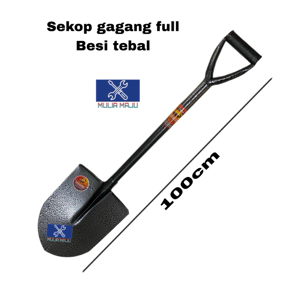 Sekop pasir full besi lancip/ SEKOP PASIR HAMERTONE LANCIP /sekop gagang besi kualitas tebal