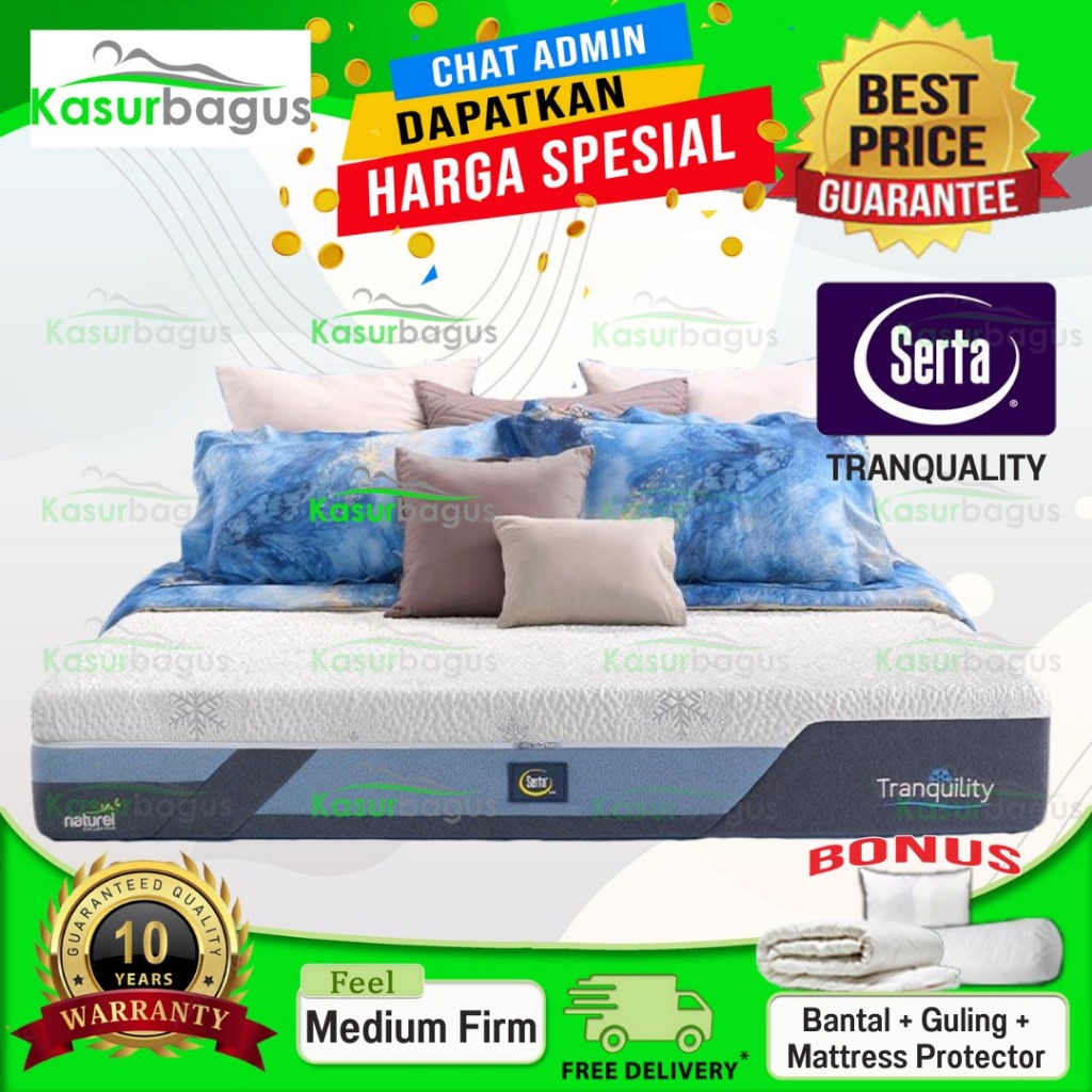 Serta Kasur Full Latex New Tranquility - Kasur Saja 120x200