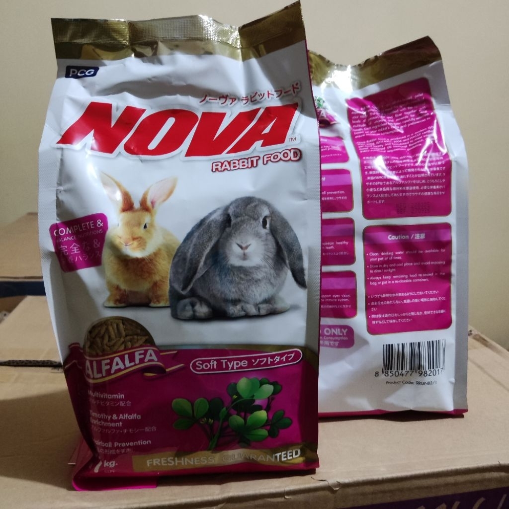 NOVA Makanan Kelinci 1KG Nova Rabbit Food Pakan Kelinci