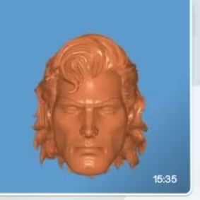 hs painted-pesanan buyer mcfarlane superman headsculpt