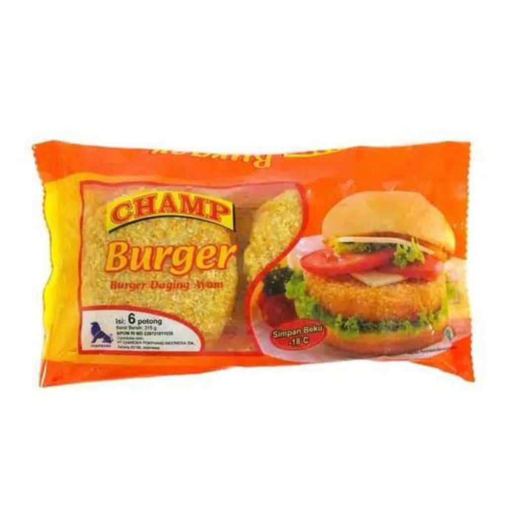 

Champ Burger Ayam Crispy isi 6 pcs (Frozen Food)