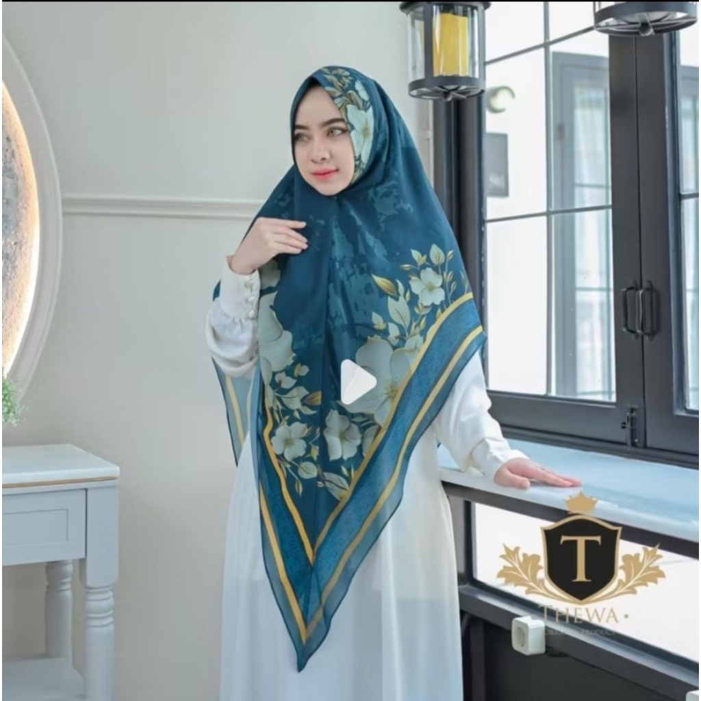 Khimar syar'i aurora ceruty printing by thewa