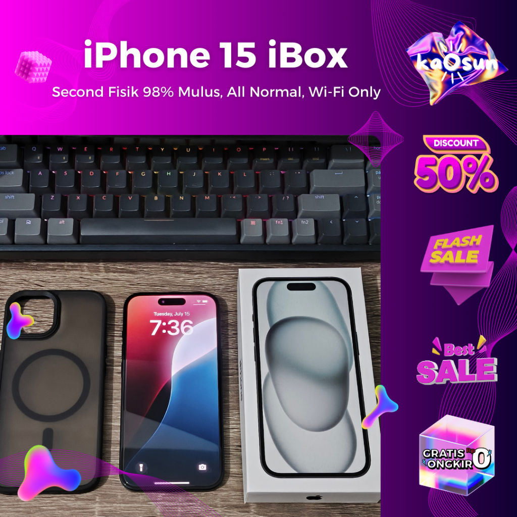 iPhone 15 Second iBox Black