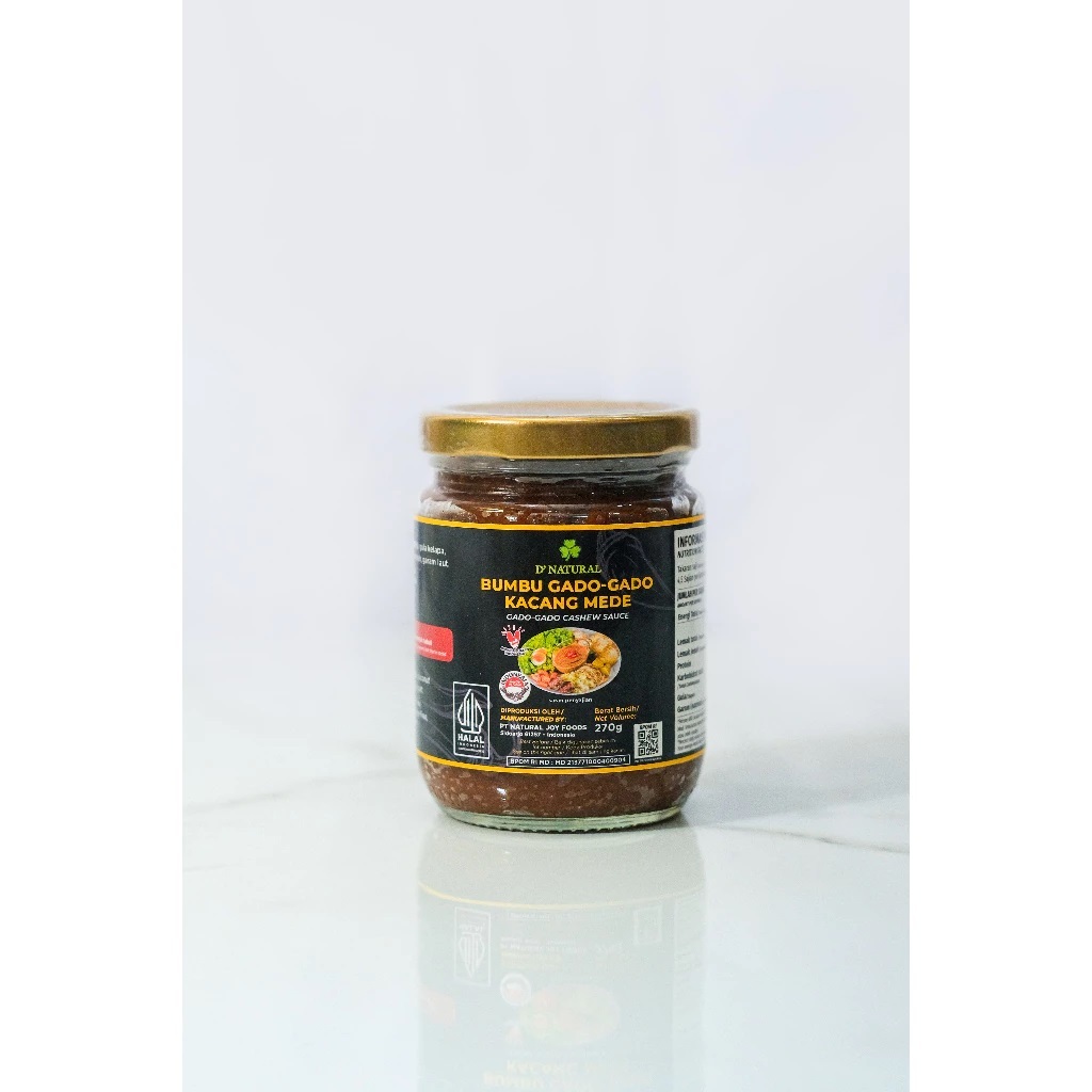 

Bumbu Gado-Gado Kacang Mede 270gr - D'Natural Joy