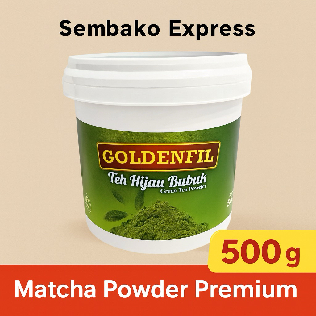 

Goldenfil Matcha Powder 500g – Teh Hijau Bubuk Premium