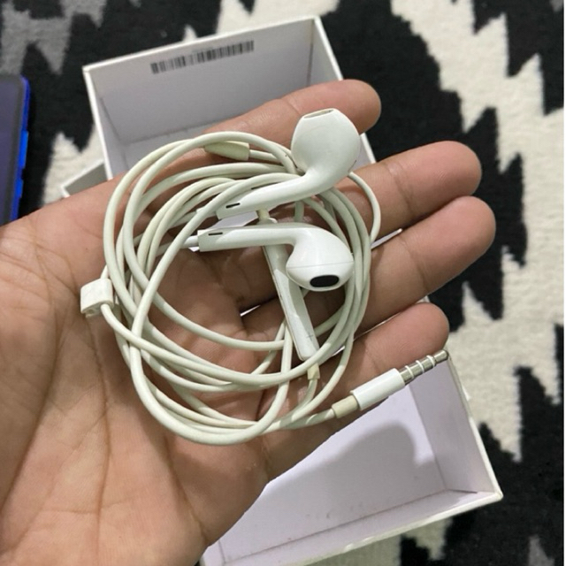 Headset iphone apple 6s | 5s | 6s plus | 6 | 5 original 100% bawaan dari Hp ibox