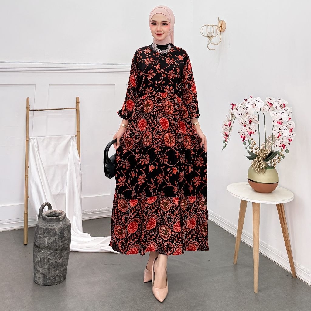 daster maura jumbo daster maura daster batik daster jumbo lengan panjang daster jumbo daster kekinia