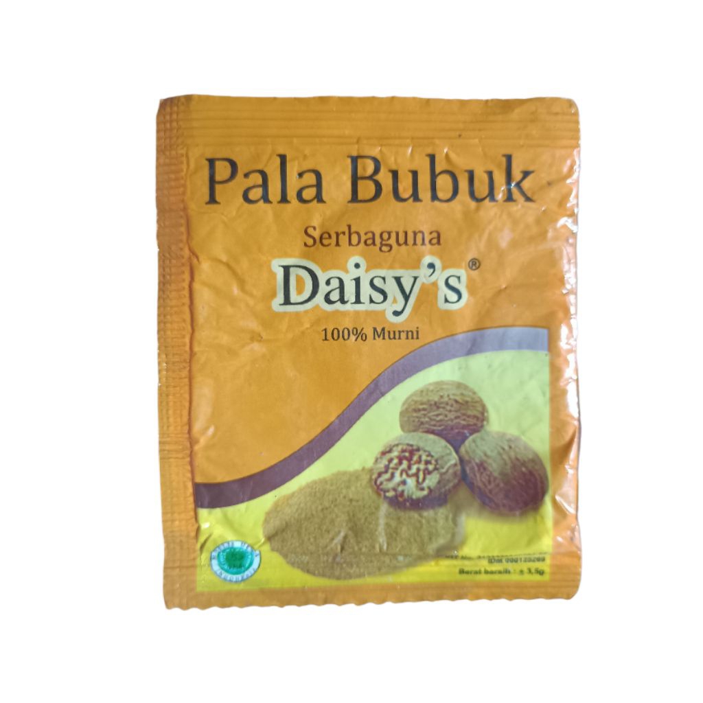 

Pala Bubuk Merk Daisy 100% Murni Pala Sachet 3,5 gr