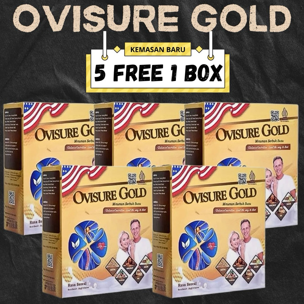 

5 FREE 1 BOX OVISURE GOLD SUSU BPOM , MEMBANTU MEMULIHKAN KERUSAKAN TULANG DAN SENDI SUSU ORIGINAL IMPOR USA