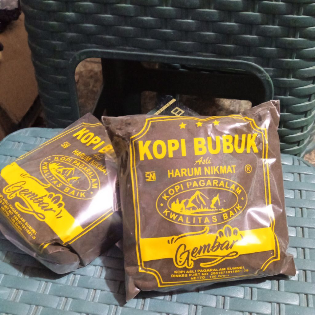 

kopi bubuk harum nikmat pagar alam 180gram