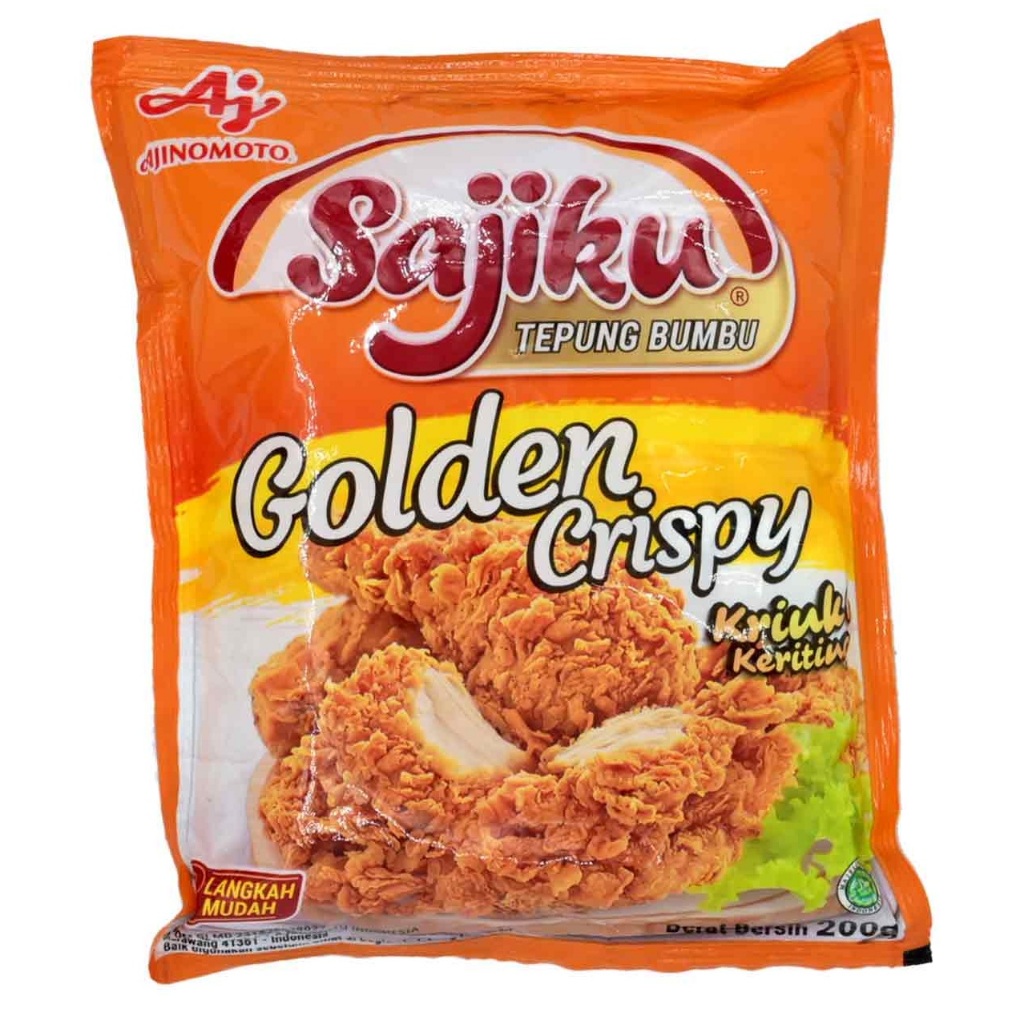 

SAJIKU Tepung Bumbu Golden Crispy 200gr / Tepung Sajiku Crispy