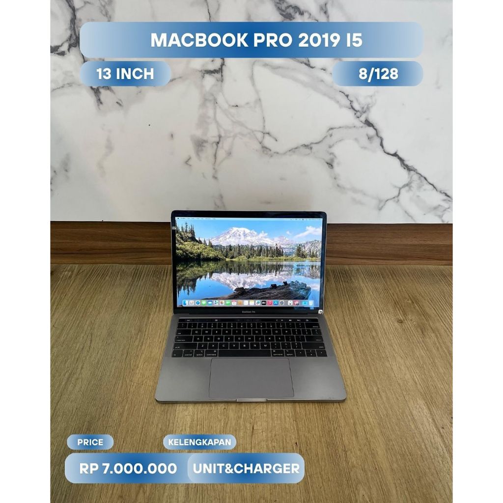 Macbook Pro 13" 2019 8/16 & 128/256GB SSD
