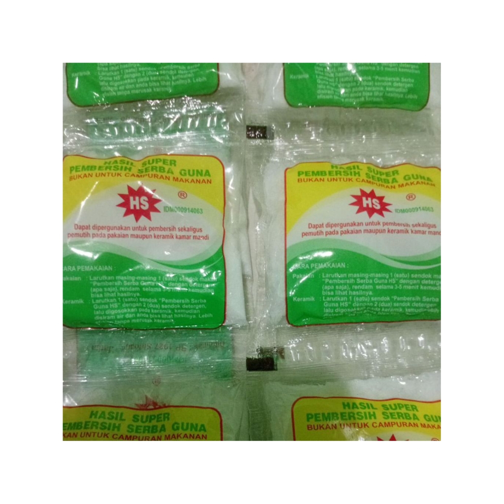 SiTRUN HS 1 Renteng(12pcs) PEMBERSIH SERBAGUNA keramik, kerak dan pakaian BUKAN UNTUK MAKANAN