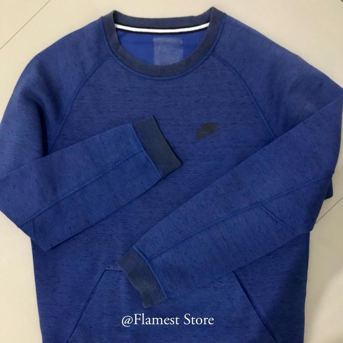 Preloved Nike Tech Fleece Sweater Crewneck Size S Navy