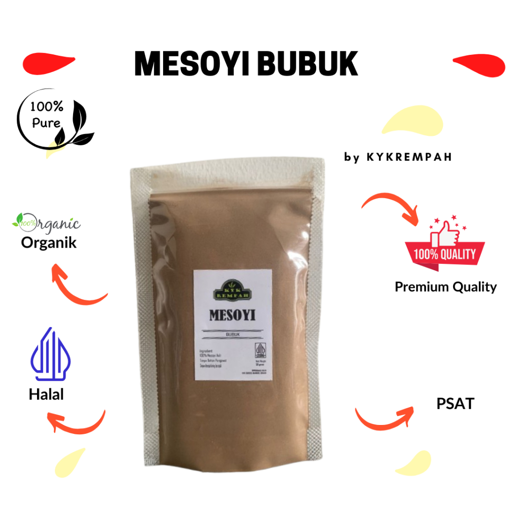 

Mesoyi Bubuk Murni / Kayu Mesoyi Bubuk / Bubuk Masohi
