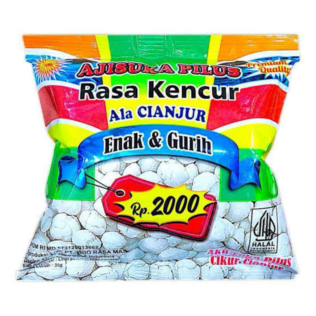

ajisuka pilus kencur 2.000 renceng isi 10pcs