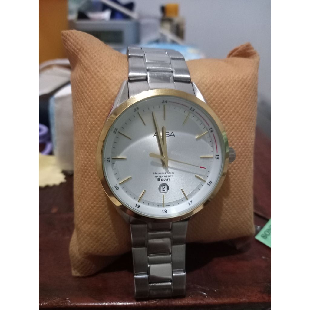jam tangan pria Alba original rantai silver