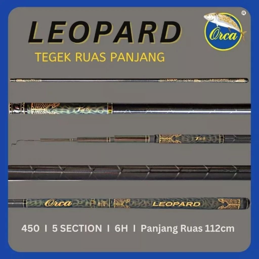 JORAN TEGEK ORCA LEOPARD 450 6H CARBON RINGAN DAN KAKU