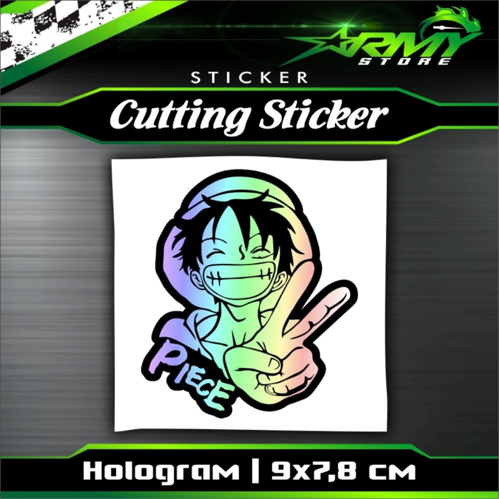 

Stiker Onepiece luffy Hologram