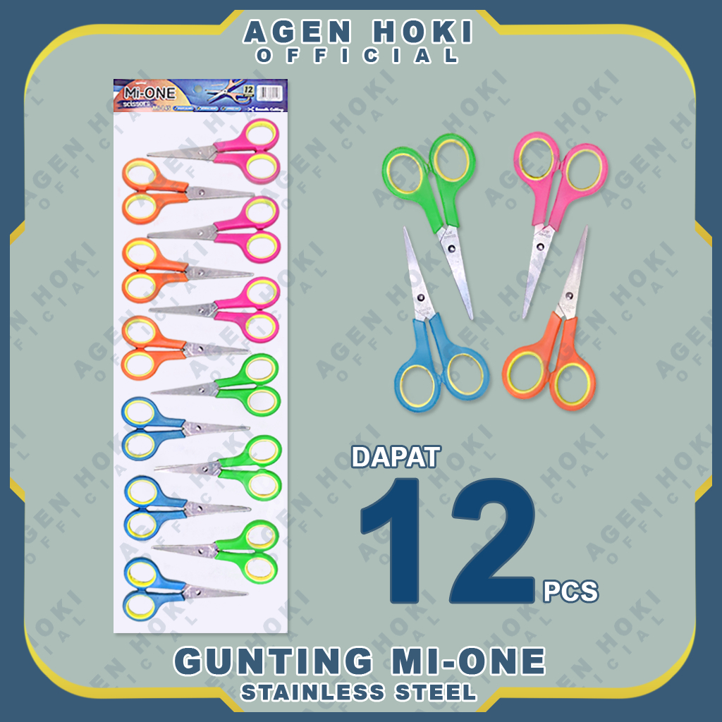 

Gunting Kecil Isi 12pcs / 1lusin - Merk Mi One | Gunting Pedagang Murah