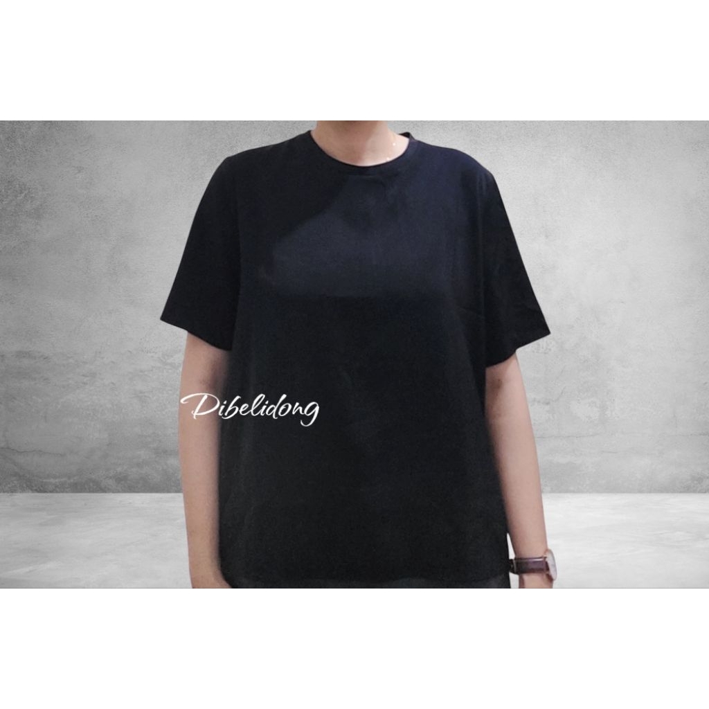 Baju blouse pendek wanita hitam polos