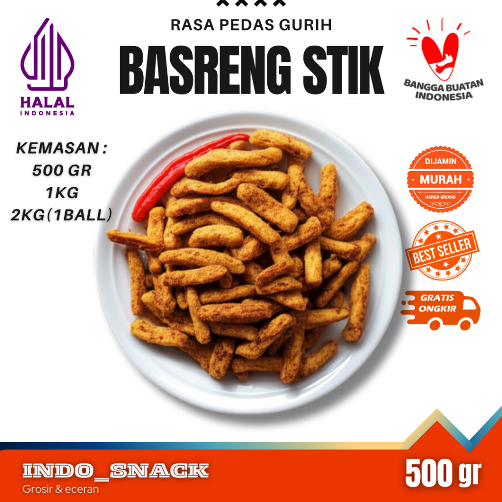 

[PROMO] BASRENG PEDAS GURIH CIKRUH 500 gram
