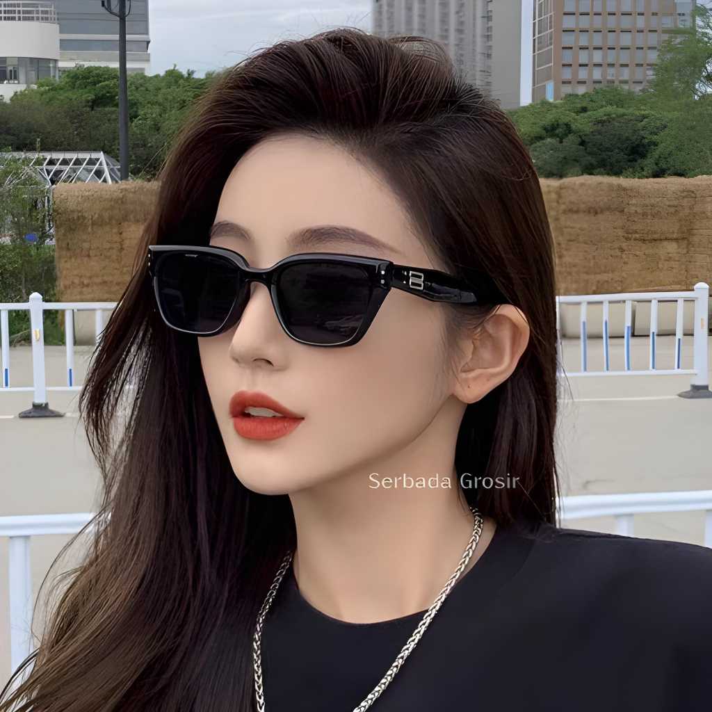 Serbada Grosir  Kacamata Gaya Korea GM NADA Cat Eye SBG-0054 Sunglasses Lensa Anti UV-400 Eyewear + 