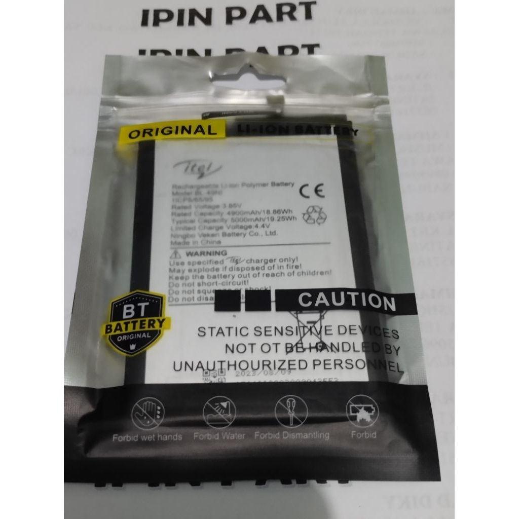 BATERAI ITEL A60S ORI 99 %