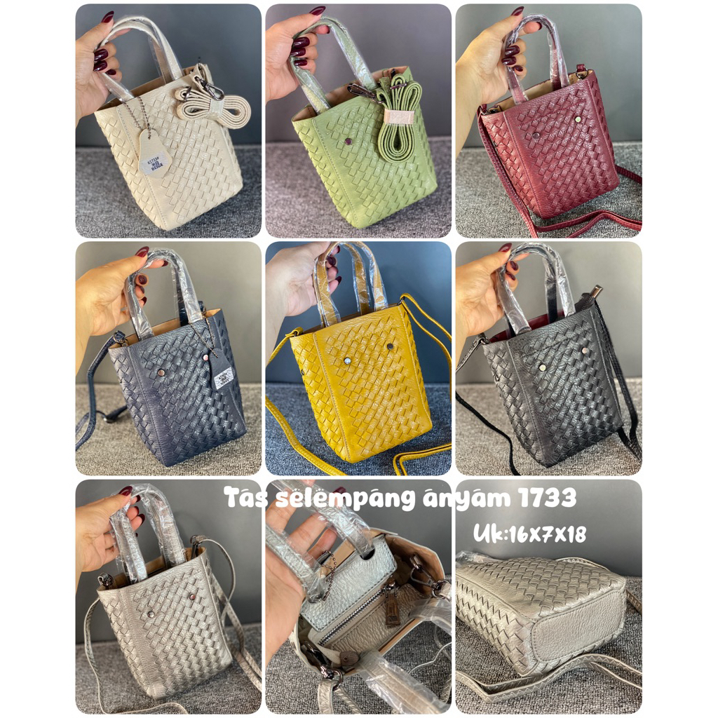 Tas Anyam 1733 Selempang , slingbag, tas tikar