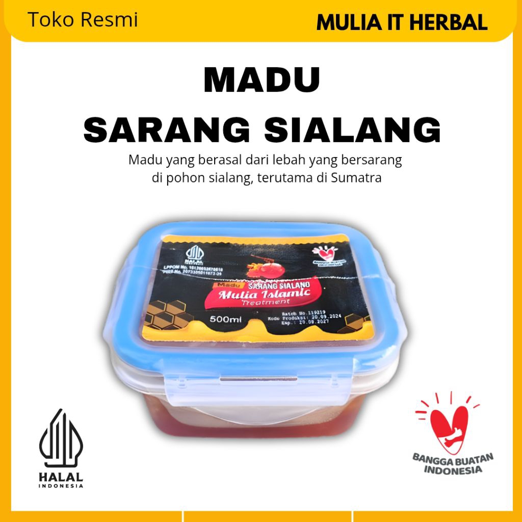 

Mulia IT Madu Sarang Sialang Asli 500ml Sarang Madu Sialang Murni
