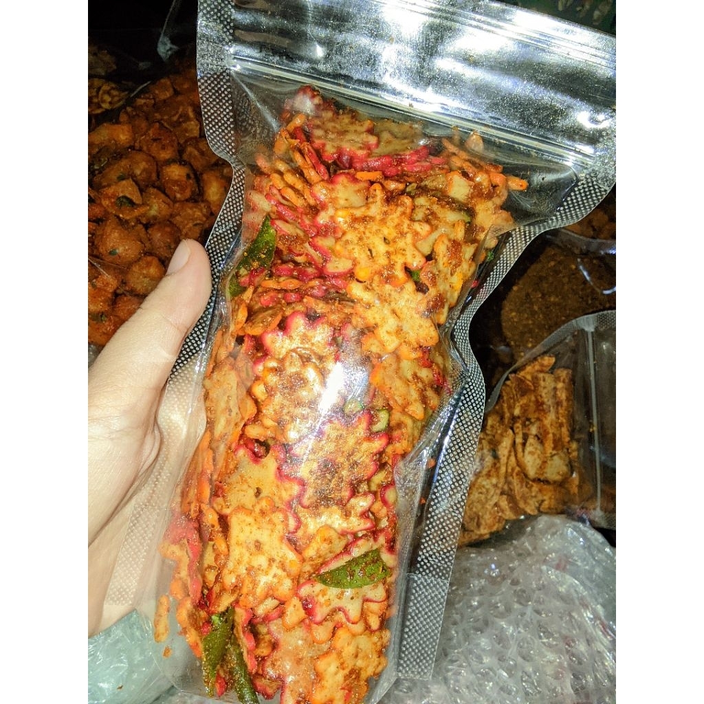 

Krupuk marissol pedas kencur 200gr