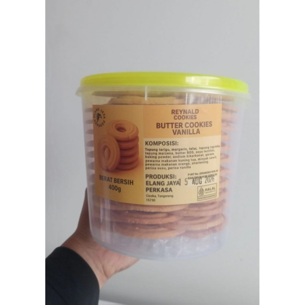 

Reynald Cookies Butter Cookies Vanila 400gr
