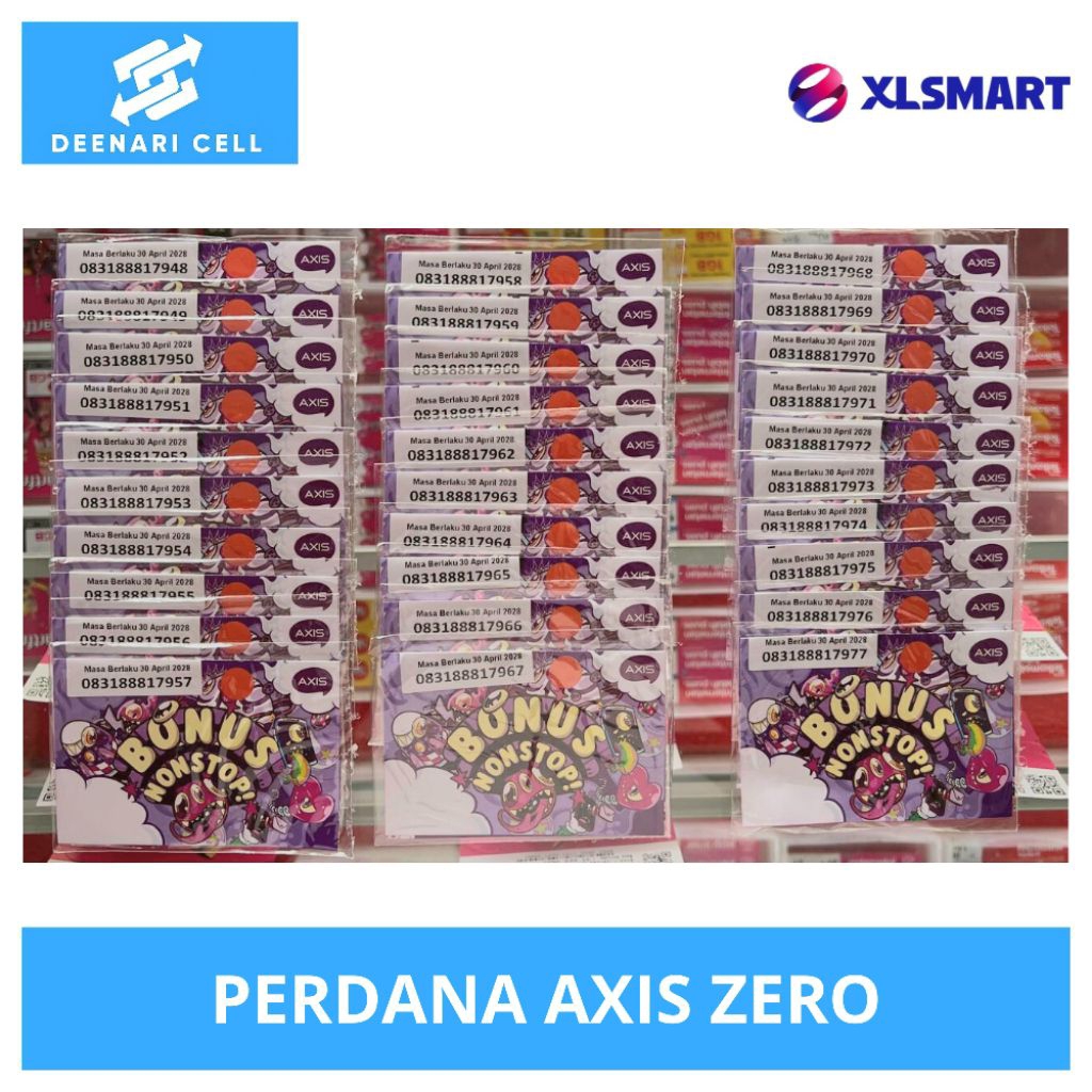 Kartu Perdana Axis Pulsa 0k
