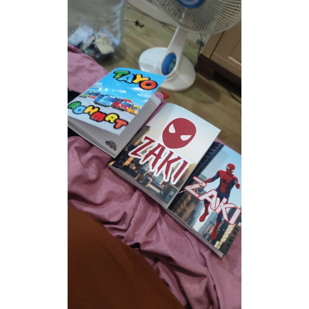 

[Pre Order] DIYbyNURUL/Buku Tulis Custom Isi 38 lembar/custom nama/custom foto/custom karakter/harga satuan