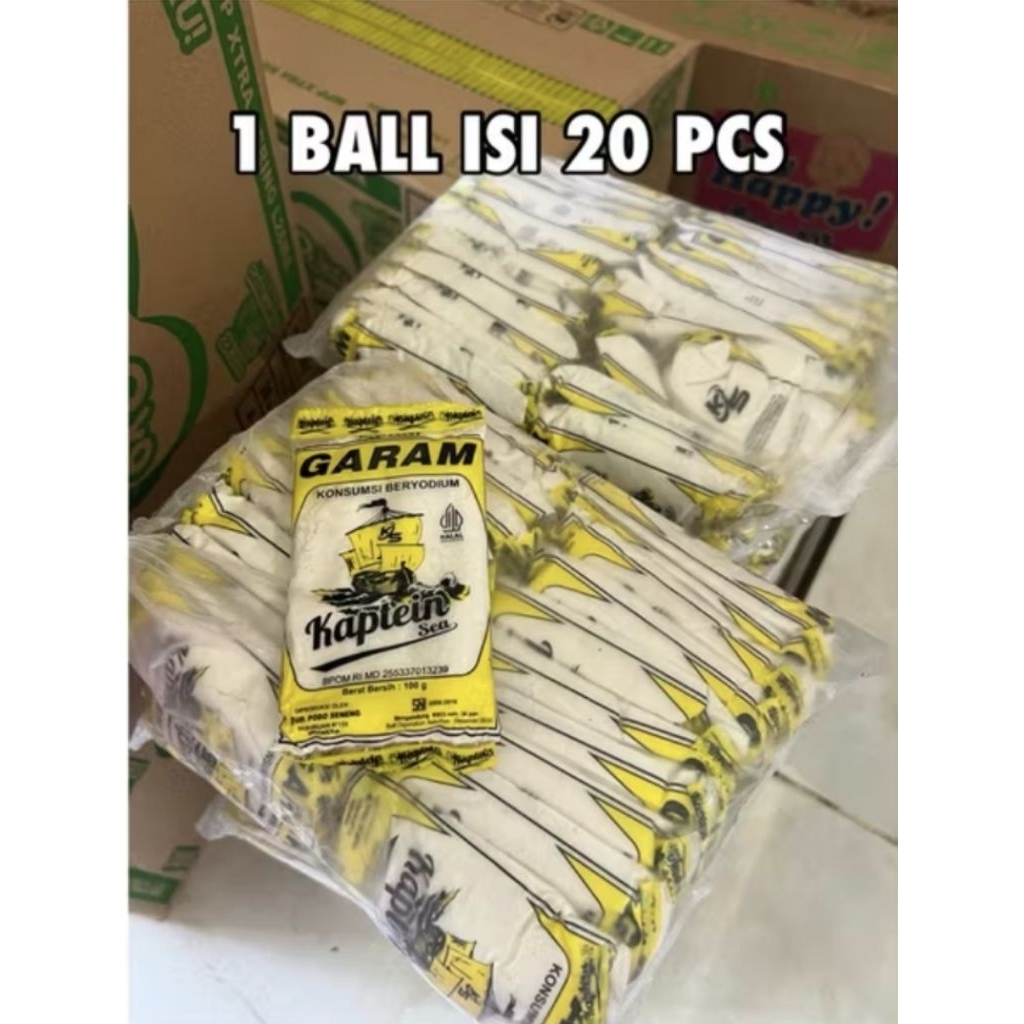 

1BALL ISI 20 GARAM KAPTEN 100GR BERYODIUM