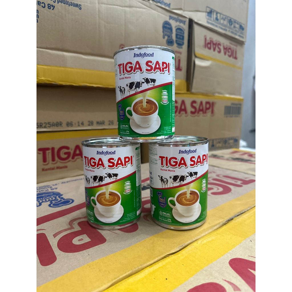 

TIGA SAPI INDOFOOD 490g SUSU KENTAL MANIS HARGA PER KALENG
