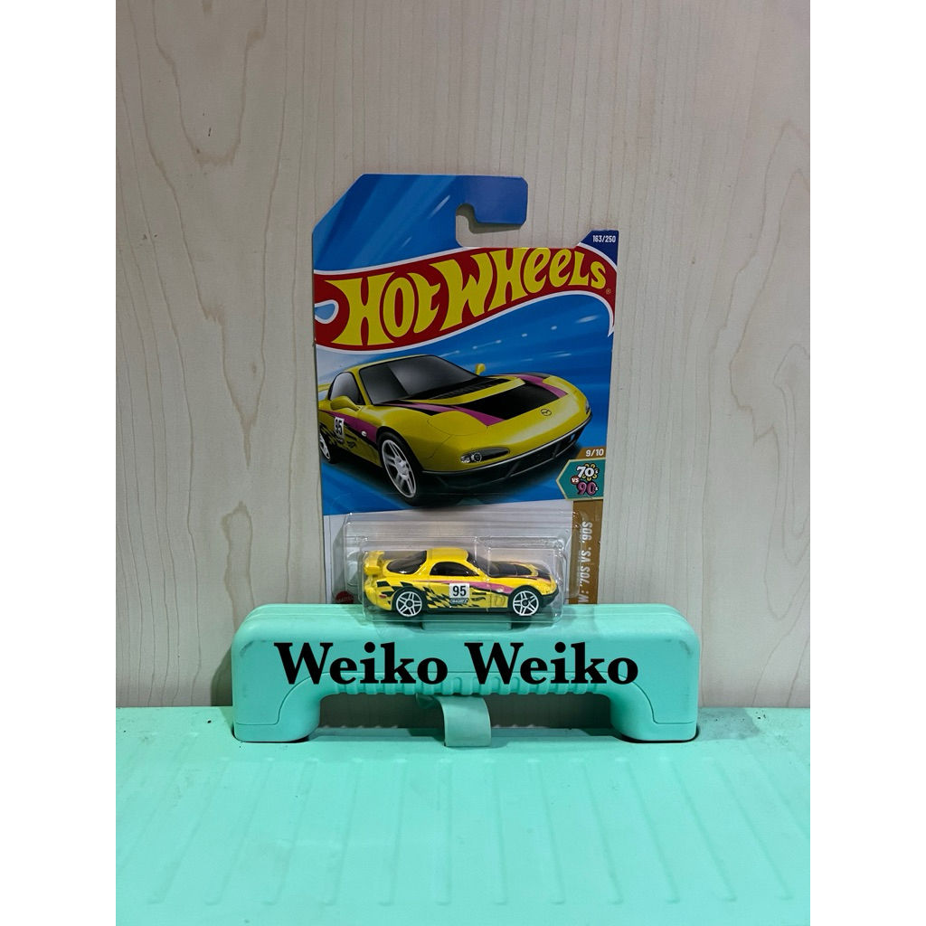 hotwheels mazda rx7 drift kuning