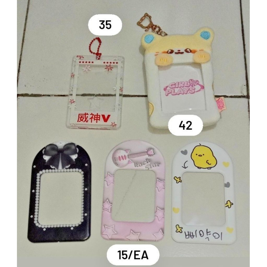 

[READY] preloved cahol card holder acrylic 1 side 2 side girls play wayv ducky world