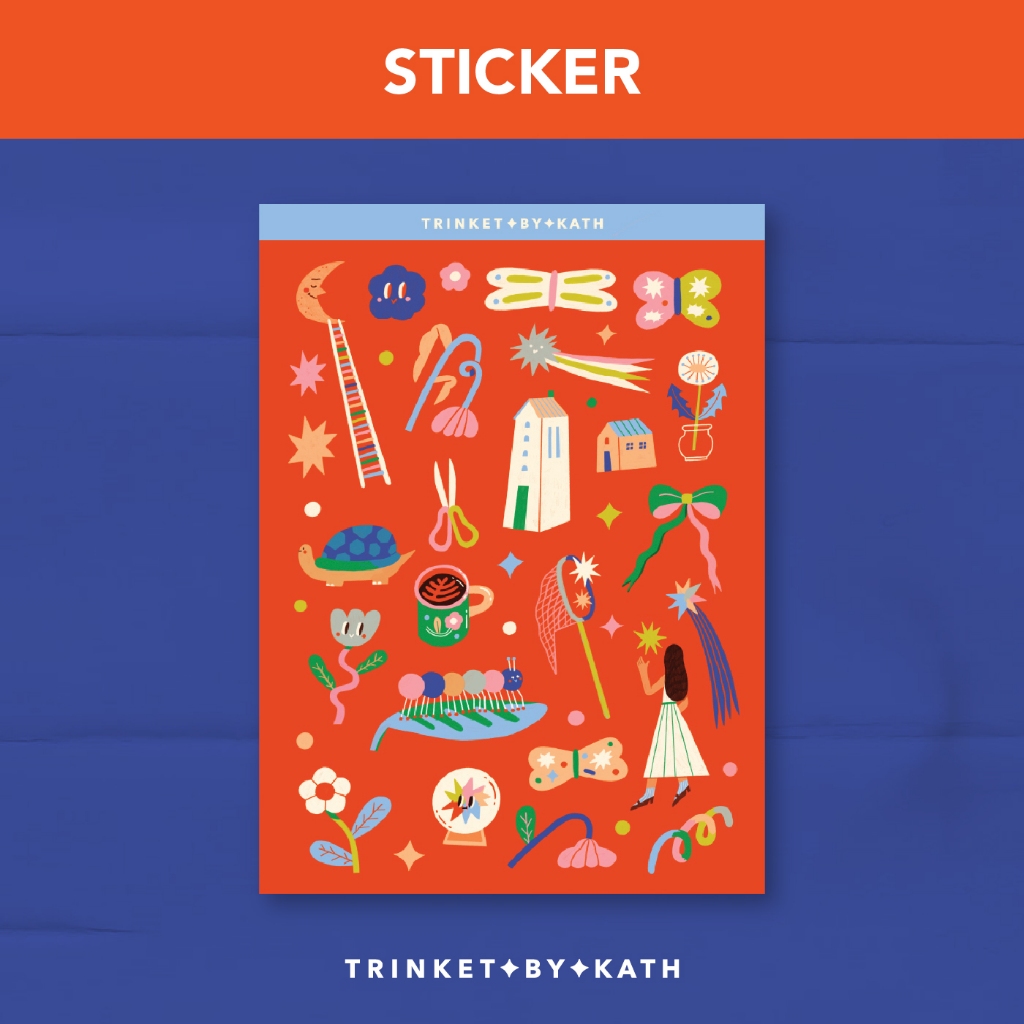 

Foraging Sticker Sheet / Journal Sticker / Stiker Jurnal Planner - Trinket by Kath