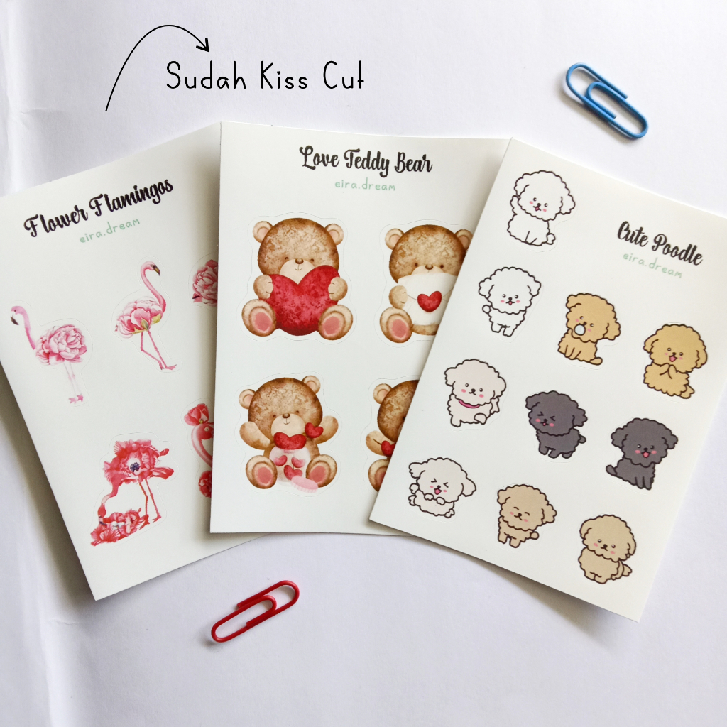

Stiker Karakter Lucu Anti Air Sticker Aesthetic Kiss Cut A7