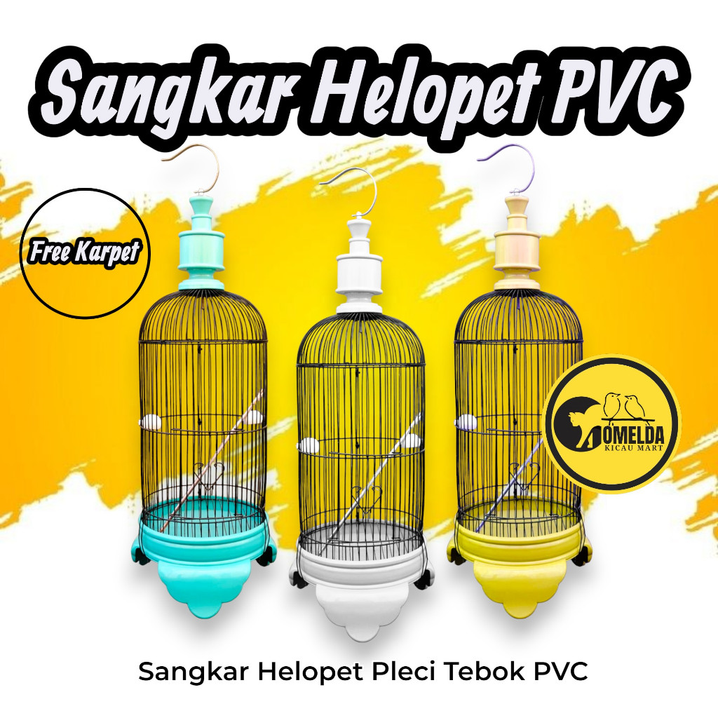 SANGKAR HELOPET PLECI TEBOK PVC ( GRATIS KARPET )