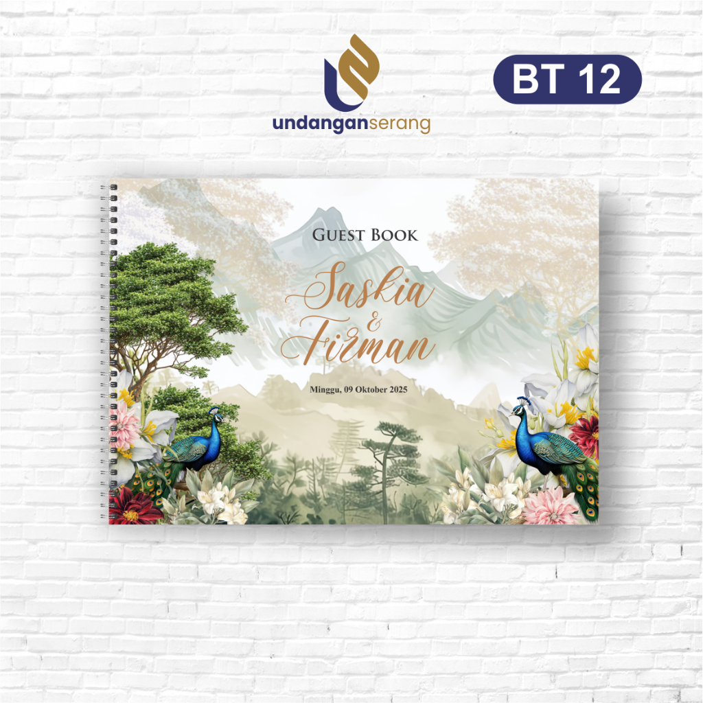 

Buku Tamu Hardcover Guest Book Bahan Jasmin Gliter isi 300 Nama Termurah