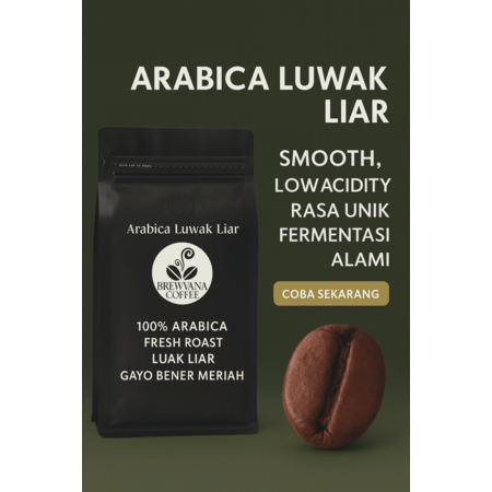 

Kopi Arabica Gayo Luwak Liar 250 gr II Brewvanacoffee