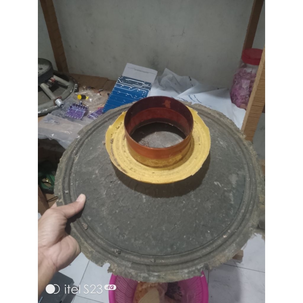 daun speaker 15in tebal plus daun dan spool 4in